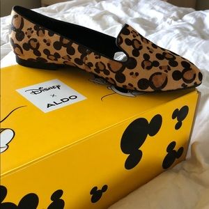 Aldo Disney x Mickey leopard loafers